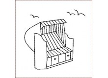 Stickdatei - Strandkorb Appli